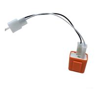 Honseadek Relé electrónico LED intermitente de 2 pines para motocicletas, scooters y bicicletas, tasa de flash ajustable 50-200, reemplazo compatible con intermitentes LED, blanco/naranja (naranja)