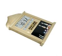 Honseadek Reloj de pared de oración musulmana, alarma Azan, calendario con ciudades de hora mundial, tiempo de oración ajustable, repetición y visualización de temperatura (dorado)