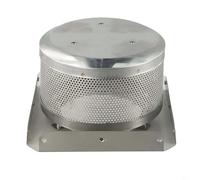 Honseadek Repuesto de calentador piramidal de 4 lados de acero inoxidable, pantalla y base del emisor, 7 pulgadas de diámetro, malla de calefacción de doble cubierta de acero inoxidable 304 (7 cm)