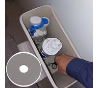 Honseadek Repuesto de fontanería para baño, accesorios dobles, piezas de juntas arandela sello de agua, Ah0007100r D1d D2d, goma, 5 piezas, válvula de descarga ahorradora Roca, diafragma de inodoro