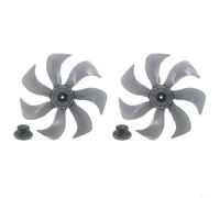 Honseadek Repuesto de hoja de ventilador para el hogar de 14 pulgadas, diseño de 7 alas, parte del ventilador de pie con accesorios de montaje, 355 mm, bajo ruido (2 piezas)