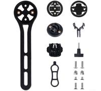 Honseadek Road For Bike - Soporte de manillar integrado para ordenadores de bicicleta con extensión central y soporte de luz compatible con - Incluye 3 (SKU negro)