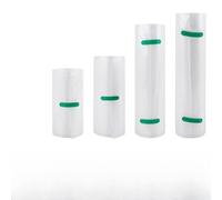 Honseadek Rollo de bolsas selladoras al vacío para alimentos, en relieve para un sellado más fuerte, hechas de material PA+PE, compatible con máquinas de ahorro de alimentos, transparente, 15 x 500 cm