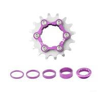 Honseadek Rueda libre de una sola velocidad, engranaje de bicicleta de | Volante de inercia de freno, piñón mecanizado CNC, pieza anodizada de bicicleta para salto de suciedad y bicicleta de calle