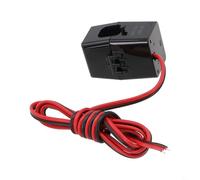 Honseadek Sensor de corriente de abrazadera de núcleo de ferrita dividida en miniatura, transformador de corriente CA 50A-200A, sonda medidor de abrazadera de 50-60Hz con cables de baja resistencia