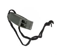 Honseadek Silbato de seguridad de buceo con cordón, buceo de doble frecuencia para esnórquel y deportes acuáticos, silbato de señal de material PP (negro, naranja, verde) (verde)