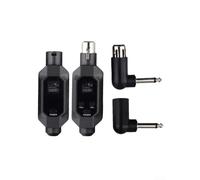 Honseadek Solución inalámbrica compacta XLR transmisor y receptor par optimizado para micrófonos dinámicos que ofrecen transmisión de audio de alta fidelidad (1 en 1)