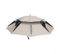 Honseadek Sombrilla de pesca con ventilador de refrigeración, plegable de doble capa de protección UV para lago o río, pesca al aire libre y viajes de campamento (F)