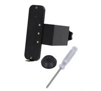 Honseadek Soporte antirrobo para timbre de puerta, sin taladro, para timbres de video, soporte para cámara de seguridad para exteriores, 13,5 x 6 x 5 cm, color negro, compatible con anillo para N