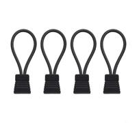 Honseadek Soporte de clip de manguera de buceo, cuerda elástica elástica, paquete de 4 unidades, color negro, 6,5 cm, sistema de gestión de mangueras, ligero, portátil, para buceo en cuevas