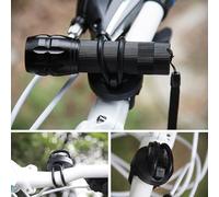 Honseadek Soporte giratorio de 360 grados para bicicleta, para linterna, antorcha, todos los diámetros de tubo, silicona para clip