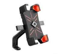 Honseadek Soporte para teléfono de motocicleta con rotación de 360 grados más agarre de silicona antideslizante para dispositivos móviles de 4.5 a 7.2 pulgadas, manillar y vista trasera para Mi (vista