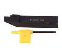 Honseadek SVJBR 1616H16 Soporte de herramientas de torneado externo 93 ° vástago cuadrado 16 mm x 16 mm aleación de acero CNC torno mano derecha compatible con inserto VBMT1604 para metalurgia