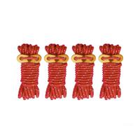 Honseadek Tent Guy Line - Cuerda reflectante de camping de 4 mm x 4 m para uso al aire libre, línea de soporte duradera resistente al viento con ajustadores prefijados, 150 kg de rotura (4 unidades