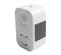Honseadek Timbre con sensor de movimiento con función de grabación, timbre de puerta de bienvenida recargable para tienda, 12 voces, rango de detección de 3-4 m, ángulo de visión de 120°