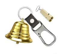 Honseadek Timbre de señal Plus con equipo para protección de seguridad, silbato de 120 db, para tener oso al aire libre, camping, senderismo, mosquetón, más ciclismo, (estilo A)