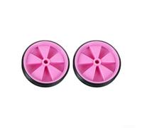 Honseadek Training Options - Ruedas de goma de 11 cm para accesorios de bicicleta a granel en blanco/rojo/verde/azul/negro/rosa, ruedas para niños para tener silencio (color negro)