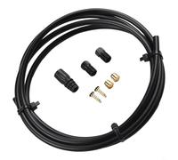 Honseadek Tubo de aceite de freno de disco hidráulico para bicicleta, kit de manguera de freno con juego de tubos compatible con 1,8 m de longitud, incluye agujas de aceite y tornillos de tubo