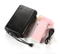 Honseadek Turbofan - Soplador de mano de 130000 rpm, motor sin escobillas, 4000 mAh, soplador de polvo inalámbrico para limpieza de teclado de coche, uso industrial (rosa)