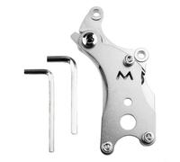 Honseadek V Brake To Disc Adapter For Road Bike Frame, Alloy And Stainless Steel Rear Brake Converter, Bicycle V Brake Upgrade Part (Plata)