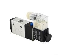 Honseadek Válvula solenoide neumática de 3 vías, 2 posiciones, válvula de control de aire de 1/4 pulgadas BSPT DC24V 0.15-0.8MPa, aleación de aluminio IP65 automatización industrial