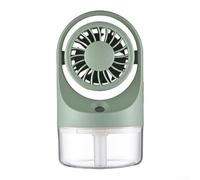 Honseadek Ventilador de nebulización recargable portátil compacto con tanque de agua de 70 ml, ventilador de refrigeración alimentado por USB con ajustes ajustables para necesidades de refrigeración