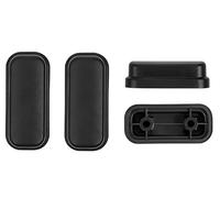 honselia 4 almohadillas para patas de equipaje, 42 mm x 19 mm, parte inferior de plástico, pieza de repuesto para patas laterales de equipaje