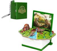 honselia Llavero de Libro Desplegable para Niños Mini Llaveros de Mochila de Dinosaurio, Llaveros Plegables 3D para Regalos de Niños