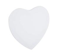 Honsell 12232 - Bastidor con cuña en forma de corazón, 30 x 30 x 1,5 cm, tela de pintura resistente de algodón 100 % con grapas en la parte posterior, para pintura al óleo y acrílico y técnica de estarcido