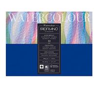 Honsell 17313648 Fabriano Watercolour - Cartón para Acuarela (300 g/m², 36 x 48 cm, 12 Hojas, Bloque encolado, Grano Fino, sin ácidos, Superficie Aterciopelada)