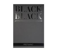 Unbekannt Fabriano Black Block-Papel Negro Profundo con Acabado Mate sin Revestimiento, 300 g/m², DIN A3, 20 Hojas, Ideal para Pastel, lápices de Colores y rotuladores, Blanco