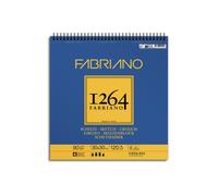 Honsell 19100638 Fabriano Schizzi 1264 - Bloc de dibujo con espiral (90 g/m², 30 x 30 cm, 120 hojas, sin ácidos, grano ligero, para todas las técnicas en seco)