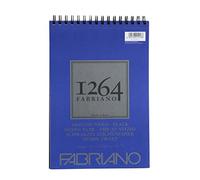 Honsell 19100651 Fabriano Disegno Nero - Bloc de dibujo con espiral (1264, 200 g/m², DIN A4, 40 hojas de papel satinado negro de grano medio, sin ácidos, para todas las técnicas de secado)