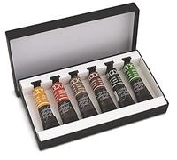 Honsell 40645 Blockx - Juego de pinturas al óleo (6 x 20 ml, alta concentración de pigmento, 100% resistente a la luz, colores variados)