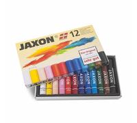 Honsell 47412 - Tiza pastel al óleo Jaxon, set de 12 en caja de cartón, colores y resistentes a la luz, para artistas, pintores aficionados, niños, escuela, clases de arte, sin sustancias nocivas