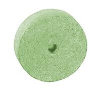 Honsell Esteatita con Agujero, Colgante de Donut en Color Verde Claro, con Orificio de 6 - 7 mm, Aprox. 3,5 x 3,5 x 1 cm, de Roble Suave, Ideal también para niños, carbón, talla única