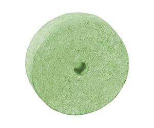 Honsell Esteatita con Agujero, Colgante de Donut en Color Verde Claro, con Orificio de 6 - 7 mm, Aprox. 3,5 x 3,5 x 1 cm, de Roble Suave, Ideal también para niños, carbón, talla única