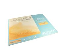 Honsell Fabriano Artistico Acquarello Watercolour (Grano Fino, prensado en frío, 45,5 x 61 cm, 10 Hojas de 300 g/m², Papel de Acuarela de Alta Calidad, Bloc de 4 Caras), Blanco