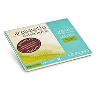 Honsell Fabriano Artistico Acquarello Watercolour (Grano Grueso, 23 x 30,5 cm, 20 Hojas de 300 g/m², Papel de Acuarela de Alta Calidad, Bloc de 4 Caras), Blanco