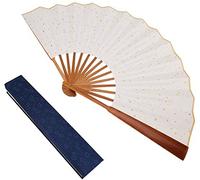 HONSHEN Abanico de Mano Plegable Chino con artesanía Tradicional China