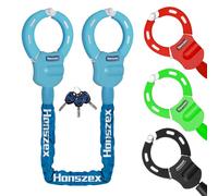 Honszex Candado Bicicleta Antirrobo, Cadena Moto, Candado Patinete Electrico con Llaves, Candado de Cadena Multicolor de 36,22 Pulgadas, Accesorios para Bicicletas Eléctricas y Scooters Eléctricos