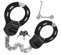 Honszex Candado Patinete Electrico, Candado de Cadena con forma de Esposas de 23.62inch para Scooters Eléctricos, Bicicletas Eléctricas, Carritos de Bebé, Con Llaves