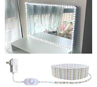 Hont ER 13 pies/4M Led Vanity Mirror luces kit Flexible NO hay necesidad de poner tocador maquillaje espejo armario ajustable tira flexible caja de luz conjunto con regulador y espejo de alimentación