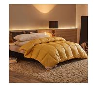 HonunGron Edredón Nórdico, Edredón de Plumas y Plumón, Invierno Colcha Nordico Cama 150/180/200 Edredon De Invierno Cálido y Transpirable Caliente y Cómodo (Amarillo,220x240cm(5kg))