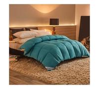 HonunGron Edredón Nórdico, Edredón de Plumas y Plumón, Invierno Colcha Nordico Cama 150/180/200 Edredon De Invierno Cálido y Transpirable Caliente y Cómodo (Azul,220x240cm(5kg))