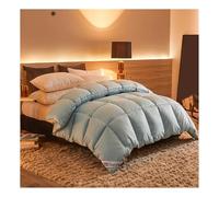 HonunGron Edredón Nórdico, Edredón de Plumas y Plumón, Invierno Colcha Nordico Cama 150/180/200 Edredon De Invierno Cálido y Transpirable Caliente y Cómodo (Gris Azul,220x240cm(3.5kg))