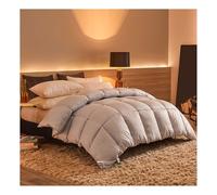 HonunGron Edredón Nórdico, Edredón de Plumas y Plumón, Invierno Colcha Nordico Cama 150/180/200 Edredon De Invierno Cálido y Transpirable Caliente y Cómodo (Gris,150x200cm(4kg))