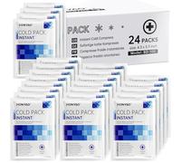 HONYAO Bolsa de Frío Instantáneo 24 Piezas, Hielo Instantáneo Desechable para Aliviar el Dolor, Hinchazón, Inflamación, Esguinces, Deportes Casa Viajes Senderismo