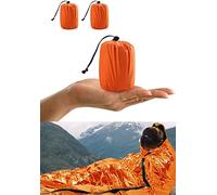HONYAO Saco de Dormir Emergencia, Mantas Termica de Aluminio, Supervivencia Bivy para Vivac, Cámping, Excursionismo, Trekking