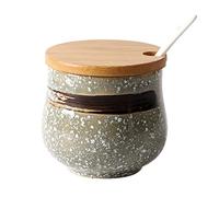 hOnYbmq Azucarero de cerámica, 200ml(7oz) Small Sugar Pot, Sugar Container Spice Jar, for Coffee Bar, Restaurant,